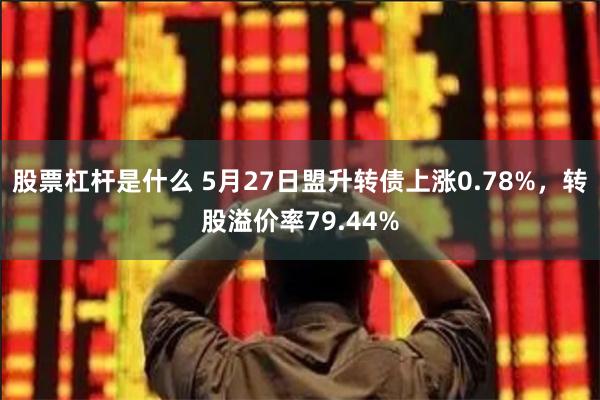 股票杠杆是什么 5月27日盟升转债上涨0.78%，转股溢价率79.44%