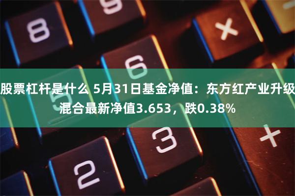 股票杠杆是什么 5月31日基金净值：东方红产业升级混合最新净值3.653，跌0.38%