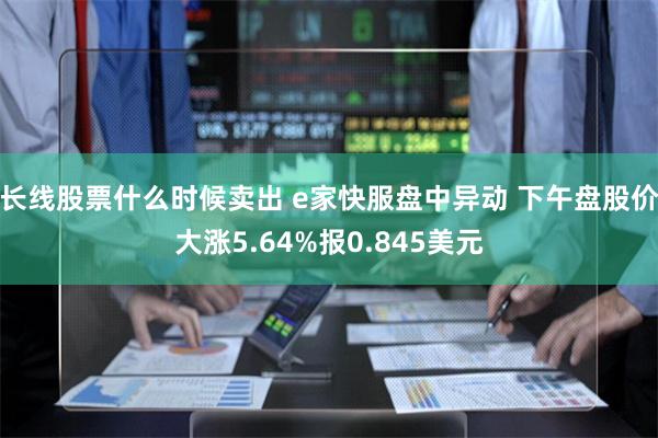 长线股票什么时候卖出 e家快服盘中异动 下午盘股价大涨5.6